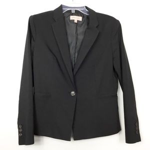 Philosophy Black One Button Blazer Jacket